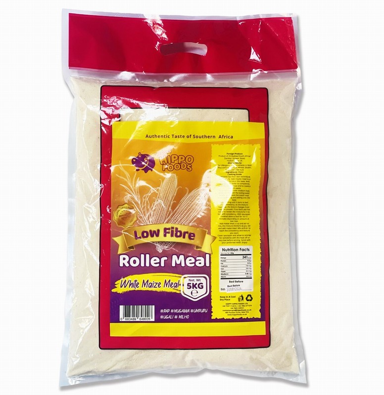 HAPPY HIPPO WHITE MAIZE MEAL ROLLER MEAL/MUGAIWA (5KG)
