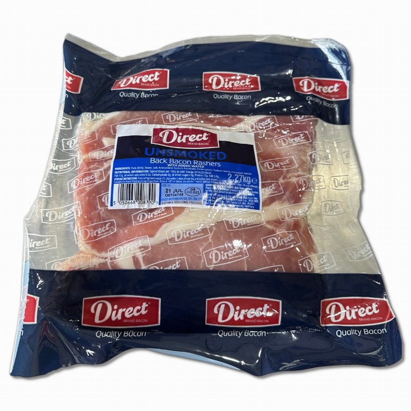 FRESH DIRECT GREEN BACK BACON (2.27kg)