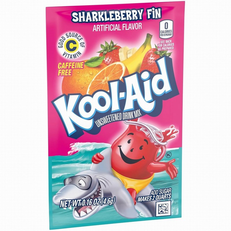 KOOL-AID SHARKLEBERRY FIN MIX 0.16oz (4.6g) SACHET