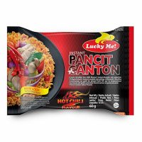 LUCKY ME INSTANT PANCIT CANTON EXTRA HOT CHILLI FLAVOUR CHEW MEI