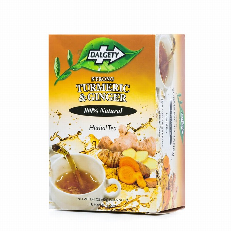 DALGETY TURMERIC & GINGER HERBALTEA BAGS (40G)