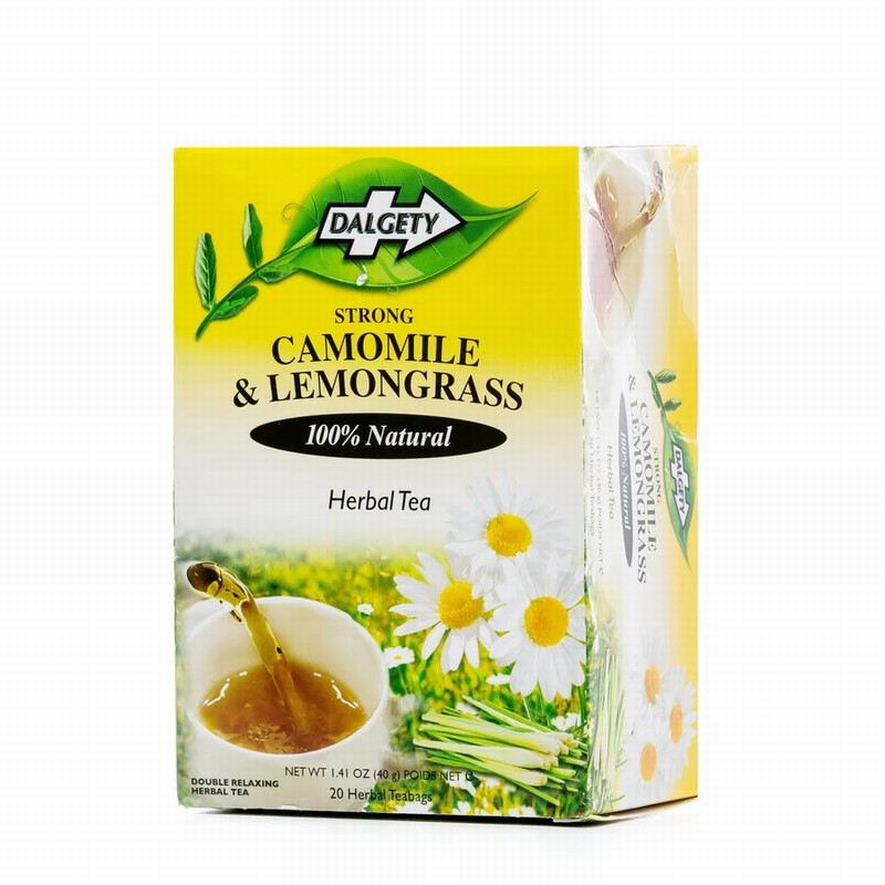 DALGETY CAMOMILE & LEMONGRASS HERBAL TEA BAGS (40G)