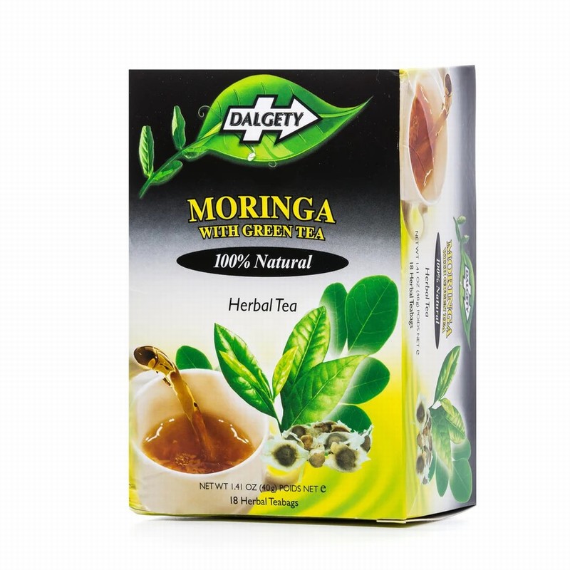 DALGETY MORINGA WITH GREEN TEA HERBAL TEA (40G)