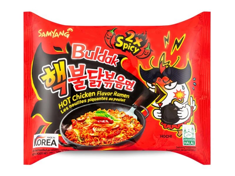 SAMYANG 2X SPICY HOT CHICKEN KOREAN RAMEN NOODLES (700G | 5 PK) - Image 2