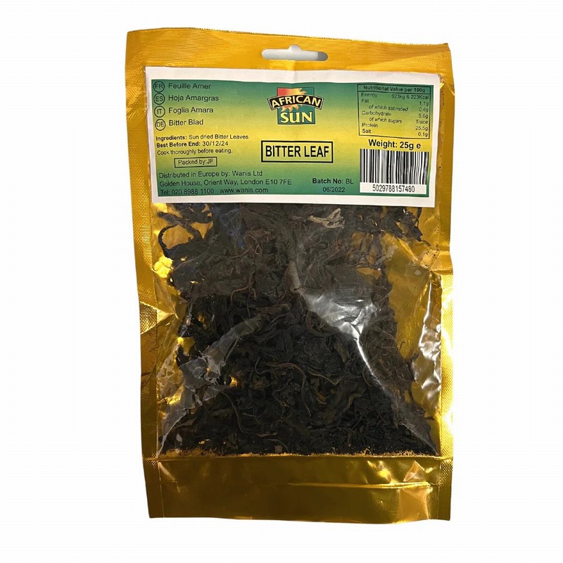 AFRICAN SUN BITTER LEAVES (25G)