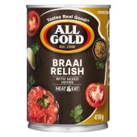 ALL GOLD BRAAI RELISH WITH MIXED HERBS (410G)