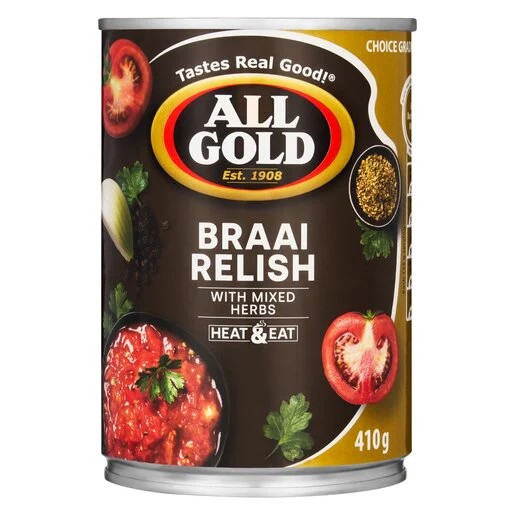 ALL GOLD BRAAI RELISH WITH MIXED HERBS (410G)