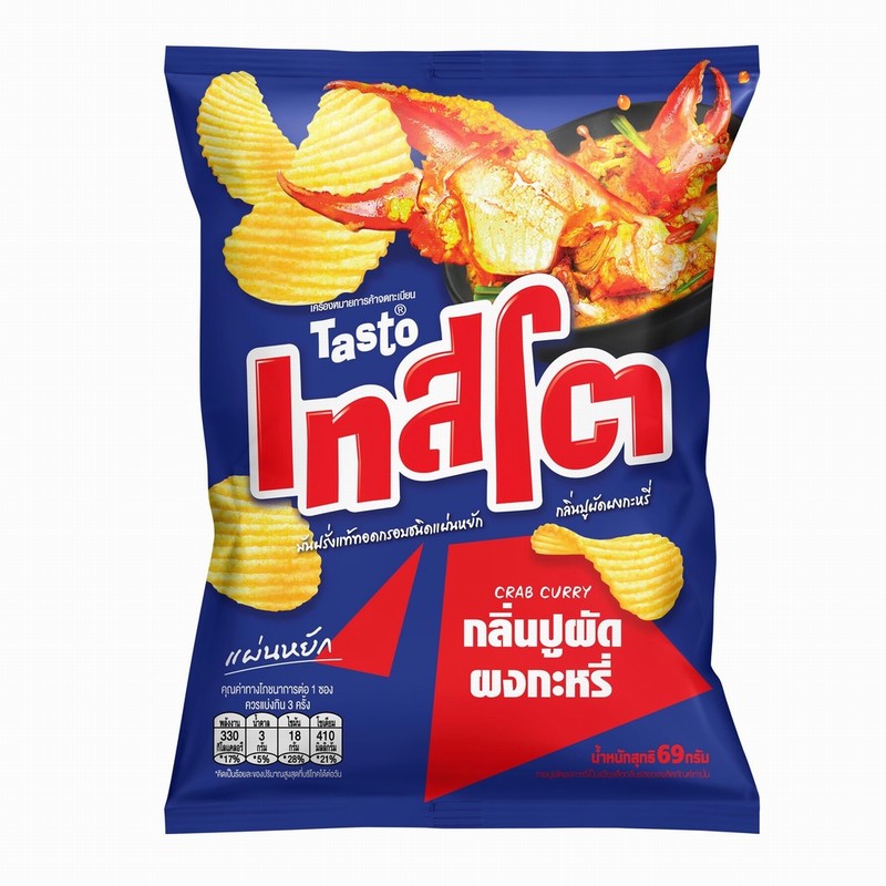 TASTO POTATO CRISP CRAB CURRY FLAVOUR (69G)